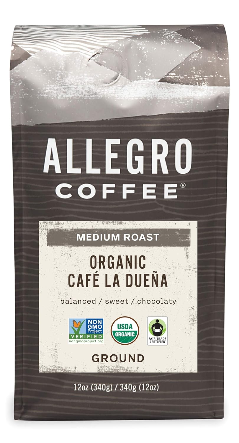 Allegro Coffee Organic Early Bird Blend Ground Coffee, 12 oz - Image 1